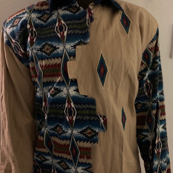 adobe rose Other - Adobe Rose Aztec print button up